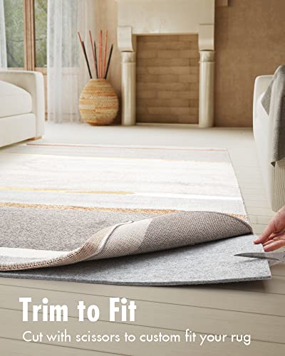 RESARE Grey 9x12 Non-Slip Felt Rug Pad for Hardwood Floors, 1/4 Inch Thickness