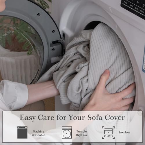 Sectional Couch Cushion Cover - Water-Resistant, Non-Slip Sofa Protector