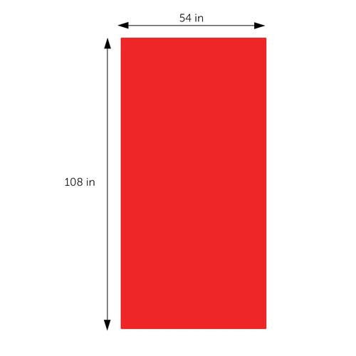 DecorRack 2 Rectangular Tablecloths BPA-Free Plastic, 54 x 108 inch, Dining Table Cloth, Rectangle Table Cover for Parties, Picnic, Camping and Outdoor, Disposable or Reusable, Red (2 Pack)