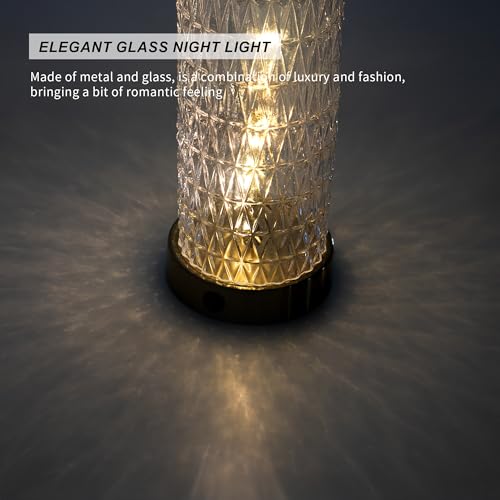 Set of 2 Gold and Black Bedside Table Lamps with Nightlight & USB Charging Ports - 27.75"