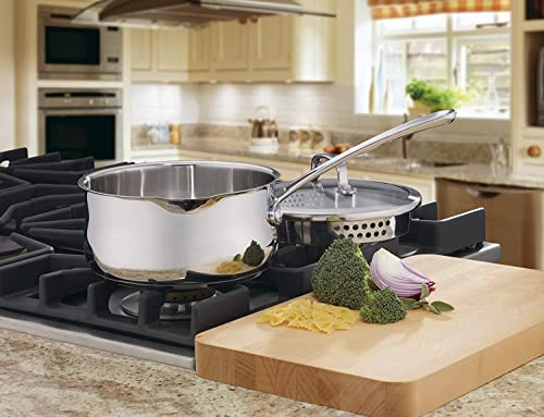 Stainless Steel 2-Quart Saucepans with Cover - Professional Cookware