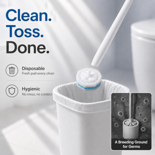 Electric Toilet Plunger with High-Pressure Air Unclogger & Disposable Wand System