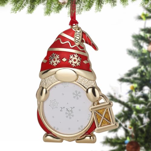 2" Gnome Christmas Photo Frame Ornament with Santa Claus Variation, 2026 Keepsake