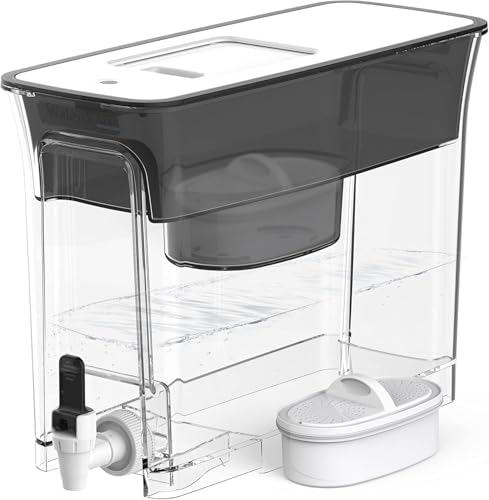 Waterdrop WFD-40L Water Filter Dispenser Black - 35-Cup Capacity, Upgraded