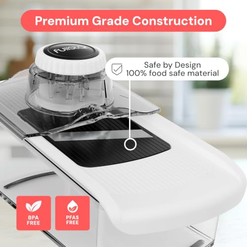 Fullstar Pro Mandoline Slicer 6-in-1 Kitchen Prep Tool - White