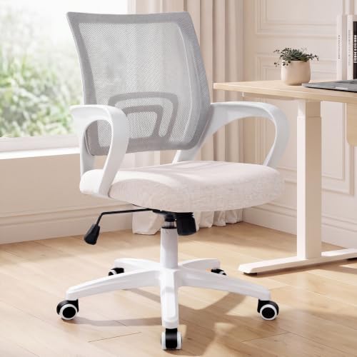 NEO CHAIR Ivory Office Mesh Ergonomic Computer Desk Chair - 1 Pack