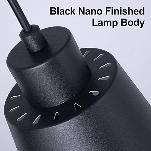 Modern Black Pendant Light Fixture 5.94'' (3-Pack) Mini 1-Light