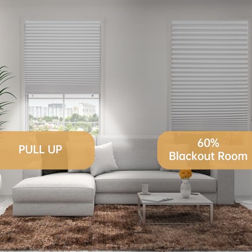White 6-Pack Temporary Window Blinds - 36x72 Inch Adhesive Paper Shades, Easy Install