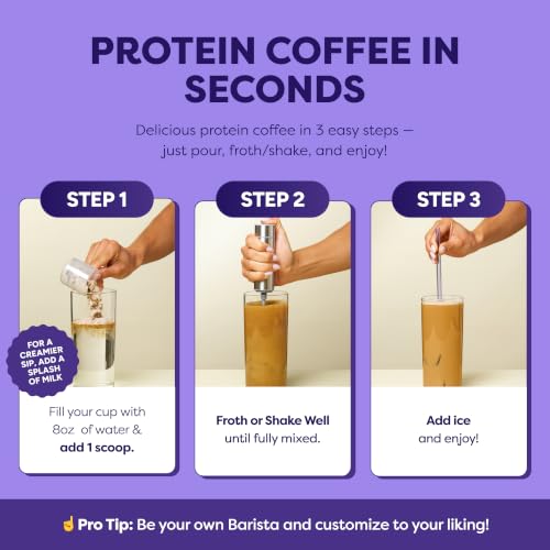 Javvy Protein Coffee Powder Pumpkin Spice - Cold Brew & Iced Coffee Mix, 20 Servings
