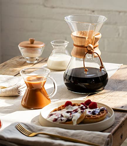Chemex 8-Cup Pour-Over Glass Coffee Maker - Classic Series, Elegant Design