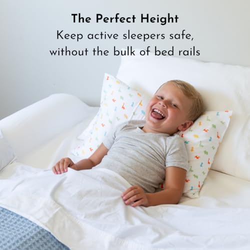 Toddler Bed Bumper Guard - Soft Foam Safety Bed Rail for Twin Full Queen King - 2 Pack
