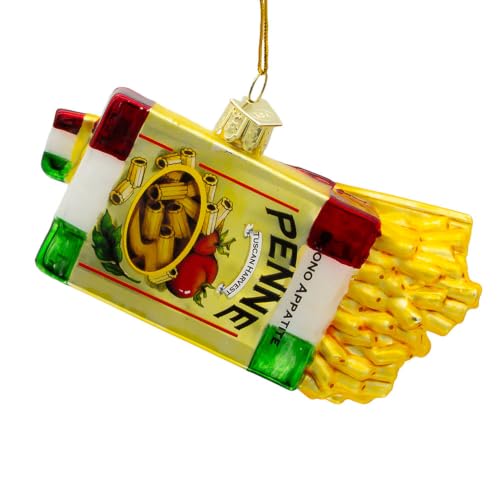 Kurt Adler Noble Gems Glass Pasta Boxes Ornament - Whimsical Holiday Decor