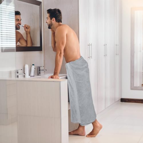 Utopia Towels Jumbo Bath Sheet 2 Pack - 35x70 in, 600 GSM Cotton, Cool Grey (Variation of THIS listing)