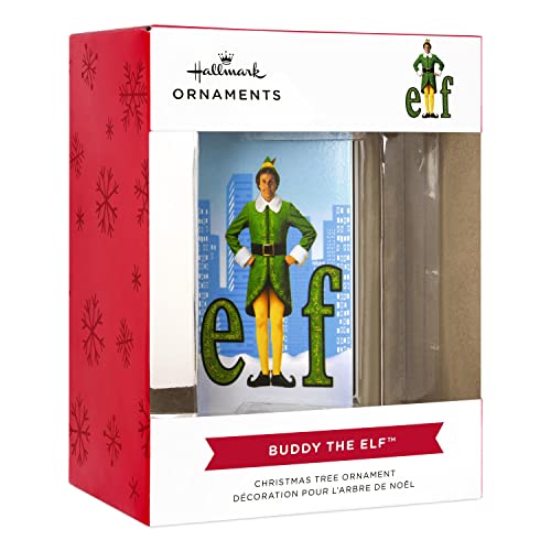Hallmark Elf Movie Retro Video Cassette Case Plastic Christmas Ornament