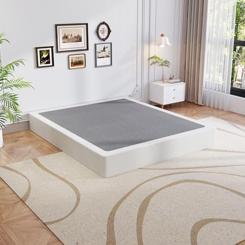 Queen Box Spring 9 Inch Heavy Duty Metal Support Frame Noise-Free Easy Assembly