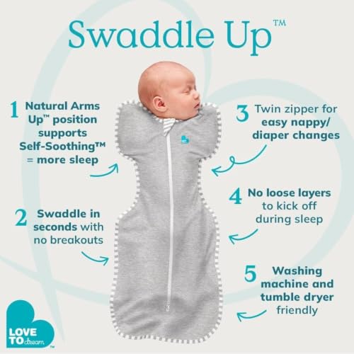 Baby Sleep Sack - Love to Dream Swaddle Up, 1.5 TOG, Small, Olive