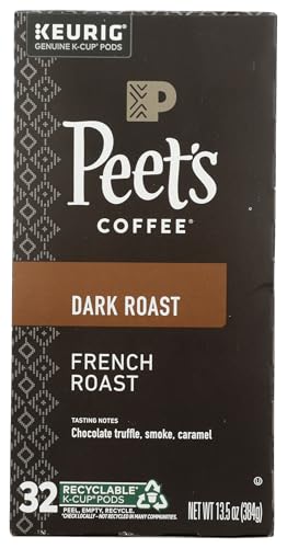 Coffee K-Cup French Roast 13.5 Ounce - Rich Dark Roast Coffee Pods