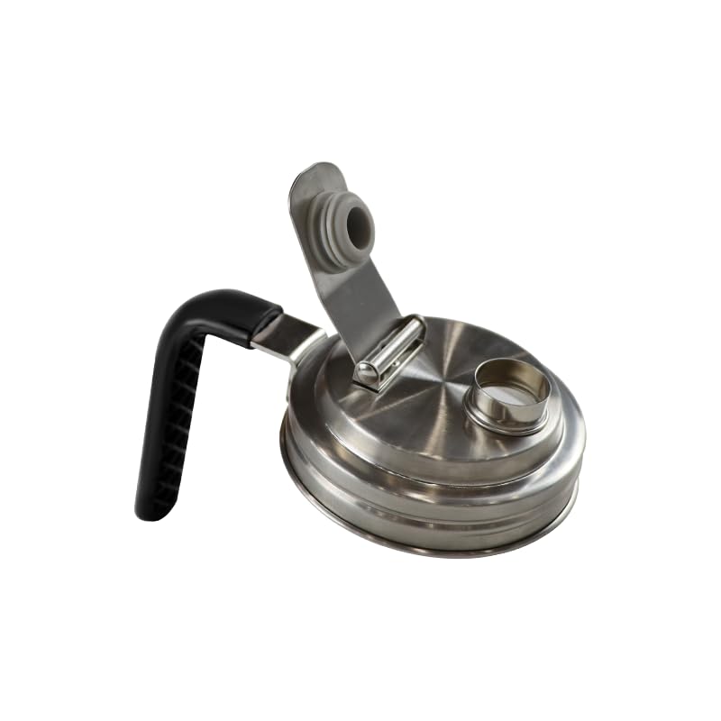 Wide Mouth Mason Jar Flip Pouring Spout Lids with Handle.Turns Mason Jar to Pitcher.Suitable for Drinking, Salad, Dressing Pouring, Leak-Proof (Wide Mouth with Handle)