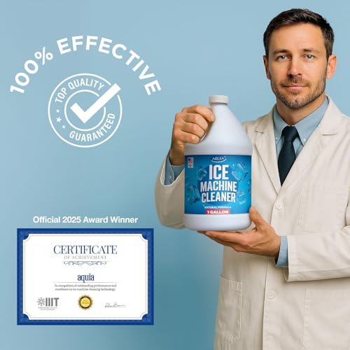 Ice Machine Cleaner and Descaler Gallon for Commercial Ice Makers - Strong & Nickel Safe