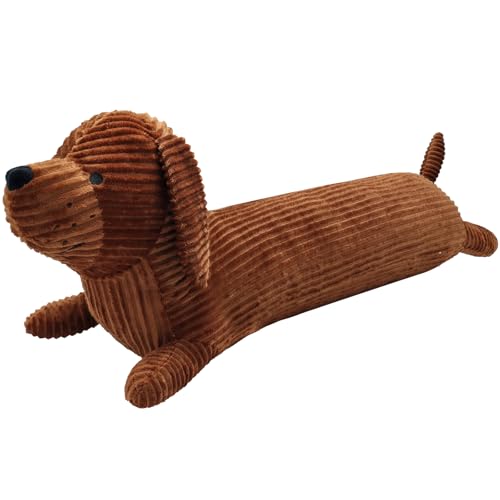 Enhopty 19.6¡± Giant Dachshund Dog Plush Pillow Puppy Wolf Stuffed Animal Plushie Hugging Long Body Throw Sleeping Pillow for Kids Christmas (19.6inch, Dachshund)