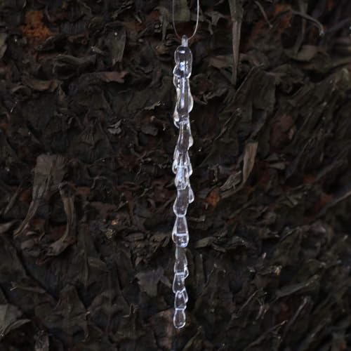 25 pcs icicles Ornament Set - ToBeIT Christmas Decoration Acrylic Clear icicles Set (25pcs Icicle Ornament)