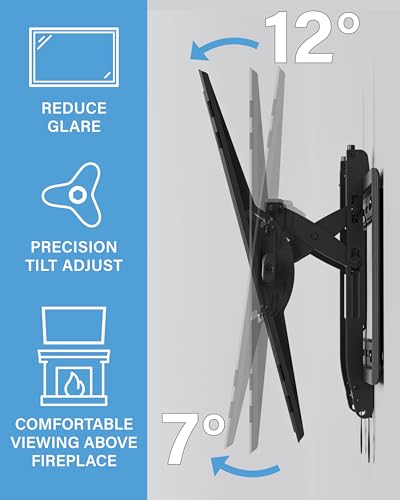Extendable Tilt TV Wall Mount for 42-90 Inch Screens up to 150lbs