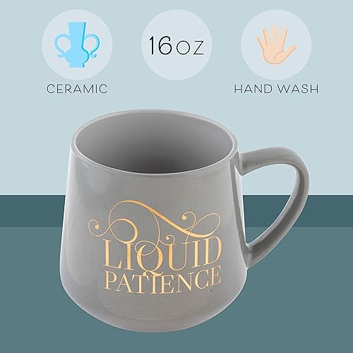 Karma 16 oz Chic Ceramic Coffee Mug Good Morning Sunshine - Cute and