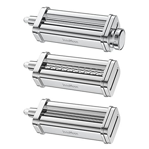Pasta Maker Attachment for KitchenAid Stand Mixer - 3-in-1 Pasta Roller Cutter Set