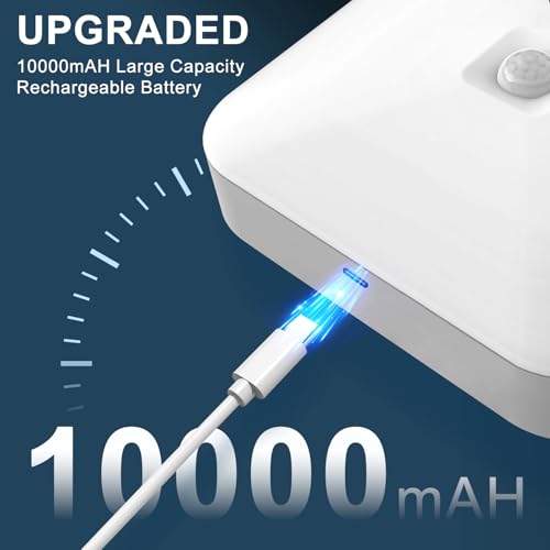 WhitePoplar Rechargeable Motion Sensor Ceiling Light 2 Pack - 500LM Wireless LED