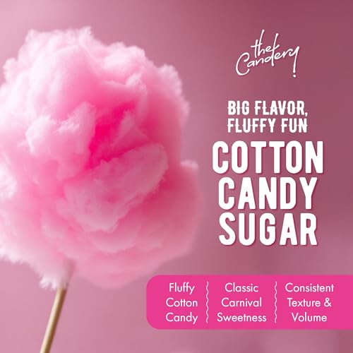 The Candery Cotton Candy Floss Sugar (3-Pack) Includes 100 Premium