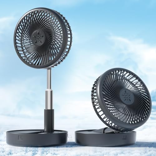 Portable Rechargeable Fan, 7200mAh Battery Operated Fan with Remote
