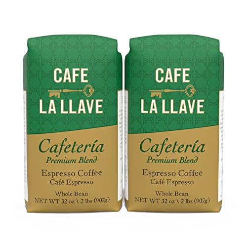 Whole Bean Espresso Coffee - Dark Roast, 2 Pack of 32 Oz - Cuban Style
