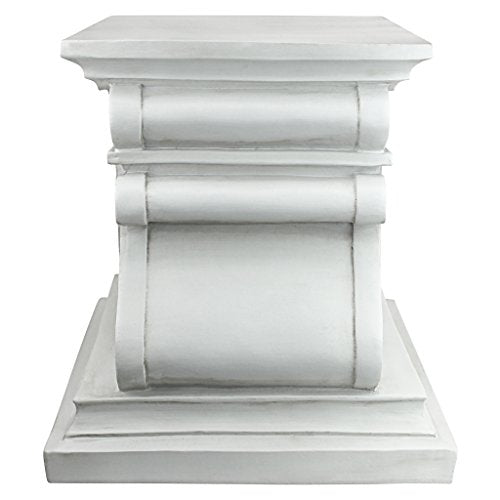 Large Garden Plinth Base for Statues & Planters - Classic Resin Pedestal