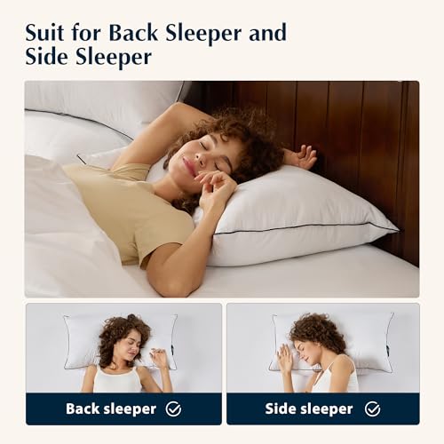 Pacific Coast Premium Goose Feather & Down Bed Pillow - Standard Size, Hotel Quality, Medium-Firm, 1-Pack (Variation: Standard)