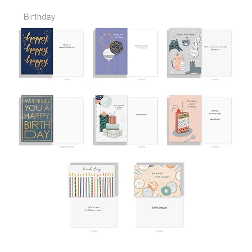 All-Occasion Greeting Card Pack - Assorted Celebration Designs, 65 Count - Celebration Variations