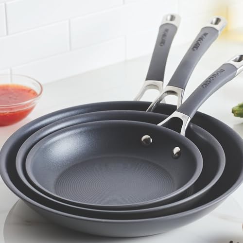 Circulon Radiance Hard Anodized Nonstick Frying Pan Set - 3 Piece Skillet Collection