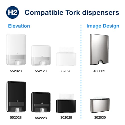 Tork Multifold Hand Towels White 16 x 250 Sheets MB540A - Eco-Friendly, 1-Ply