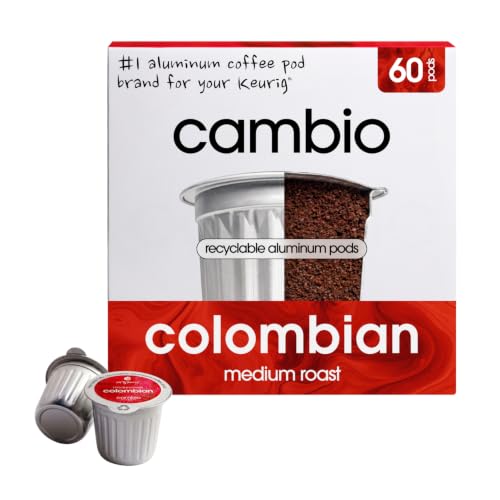 Colombian Medium Roast Coffee Pods - Recyclable Aluminum, 60ct - Cambio Roasters
