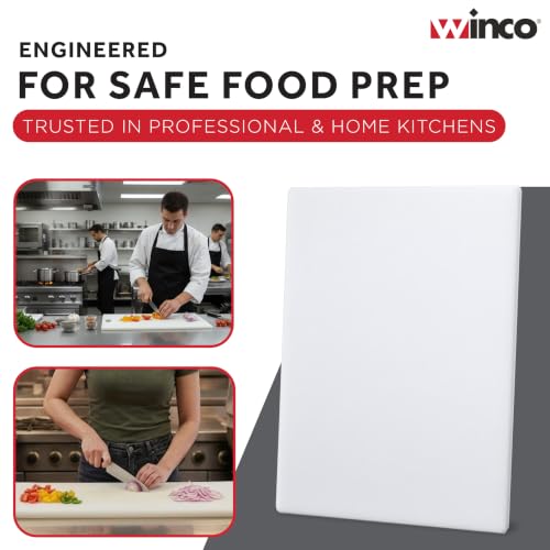 Commercial White Plastic Cutting Board 18x30 Inch — Restaurant Grade, NSF Certified, Knife-Friendly Variation of THIS listing