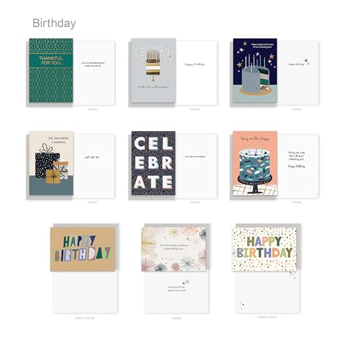 All-Occasion Greeting Card Pack - Assorted Celebration Designs, 65 Count - Celebration Variations
