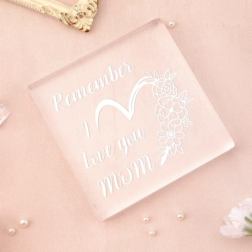 Best Mom Ever Acrylic Plaque Gift from Daughter - Mother’s Day, Christmas & Birthday Keepsake