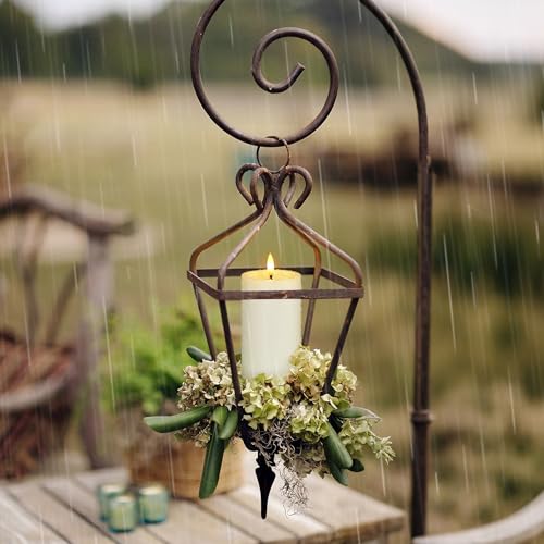 Outdoor Flameless Waterproof Candles Set with Remote Control - Ivory, 3-7 Inch Height, Cycle Timer