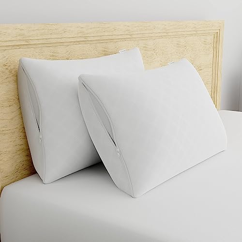 King AllerEase Pillow Protectors Set of 4 - Temperature Balancing, Breathable, Zippered, White