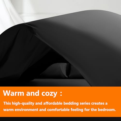TAIMIT Full Size 7-Piece Comforter Set Dark Grey All-Season Bedding in a Bag