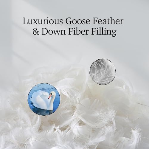 All Season King Size Goose Feather Down Fiber Comforter - Hotel Grand