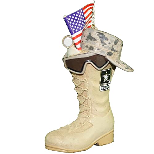 U.S. Army Flag & Icon Christmas Ornament - Patriotic Holiday Decor
