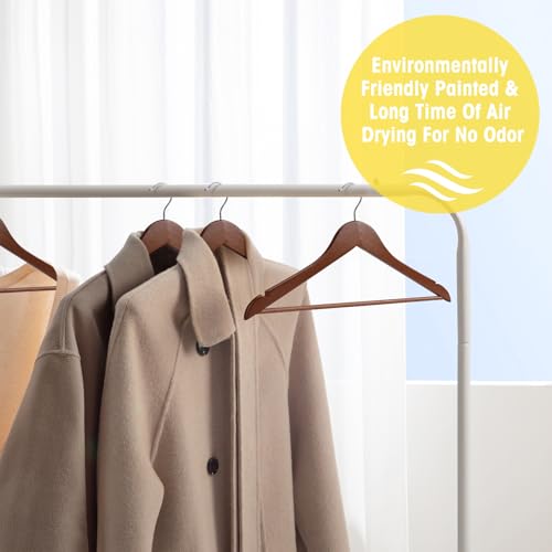 Walnut Wooden Hangers - 60 Pack Heavy Duty Clothes Hangers with Notches - Closet Organizer - Variation of THIS listing