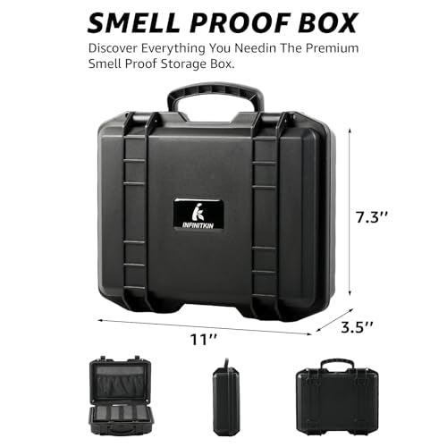 Large Airtight Smell Proof Storage Box with Lock - Medium