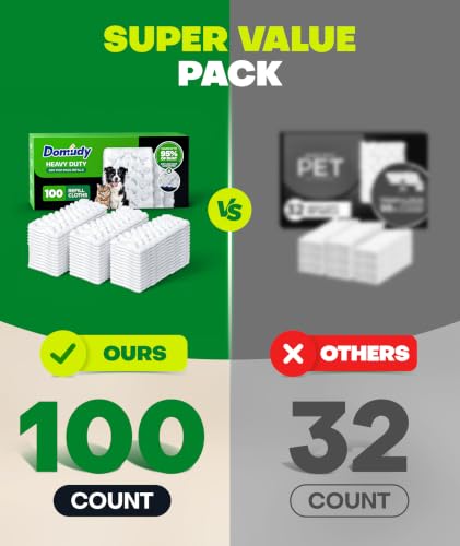 Heavy Duty Dry Sweeping Cloths Refills for Swiffer Sweeper Mop - 100 Count