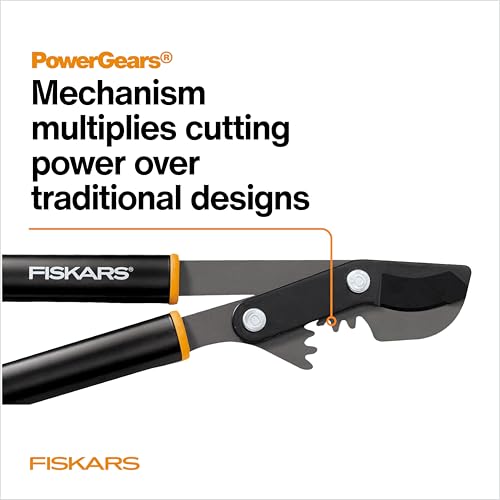 Fiskars 32-Inch PowerGear Bypass Lopper Tree Trimmer with 2-Inch Cut Capacity